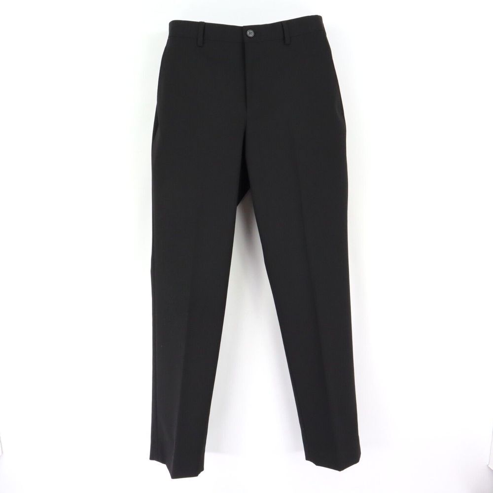 Joseph Abboud Dress Pants Girls Size 16 Black Polyester Blend Pockets Skinny Leg